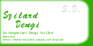 szilard dengi business card
